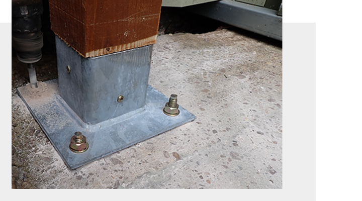 Bolt Down Post Shoe - Hayes Products